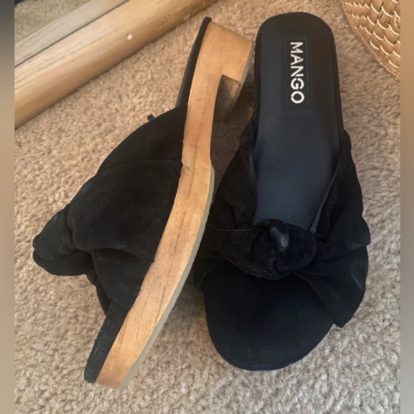 Mango Wooden Platform Sandals - Picture 3 of 6